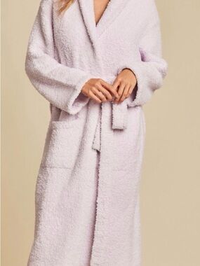 Cozy plush pink Robe with Belt - Women's Intimates & Sleepwear